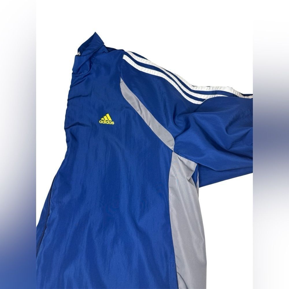 Vintage Adidas Men's Blue Windbreaker Jacket - Picture 6 of 7